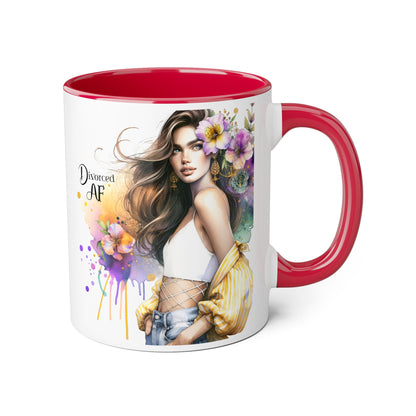 Chic Accent Coffee Mug - Stylish Floral Design, Perfect for Gift Giving, Motivational, Home Decor, Unique Drinkware