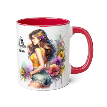 Funny Accent Mug - My Taste in Men is Probably a Disability Humor 11oz Cup