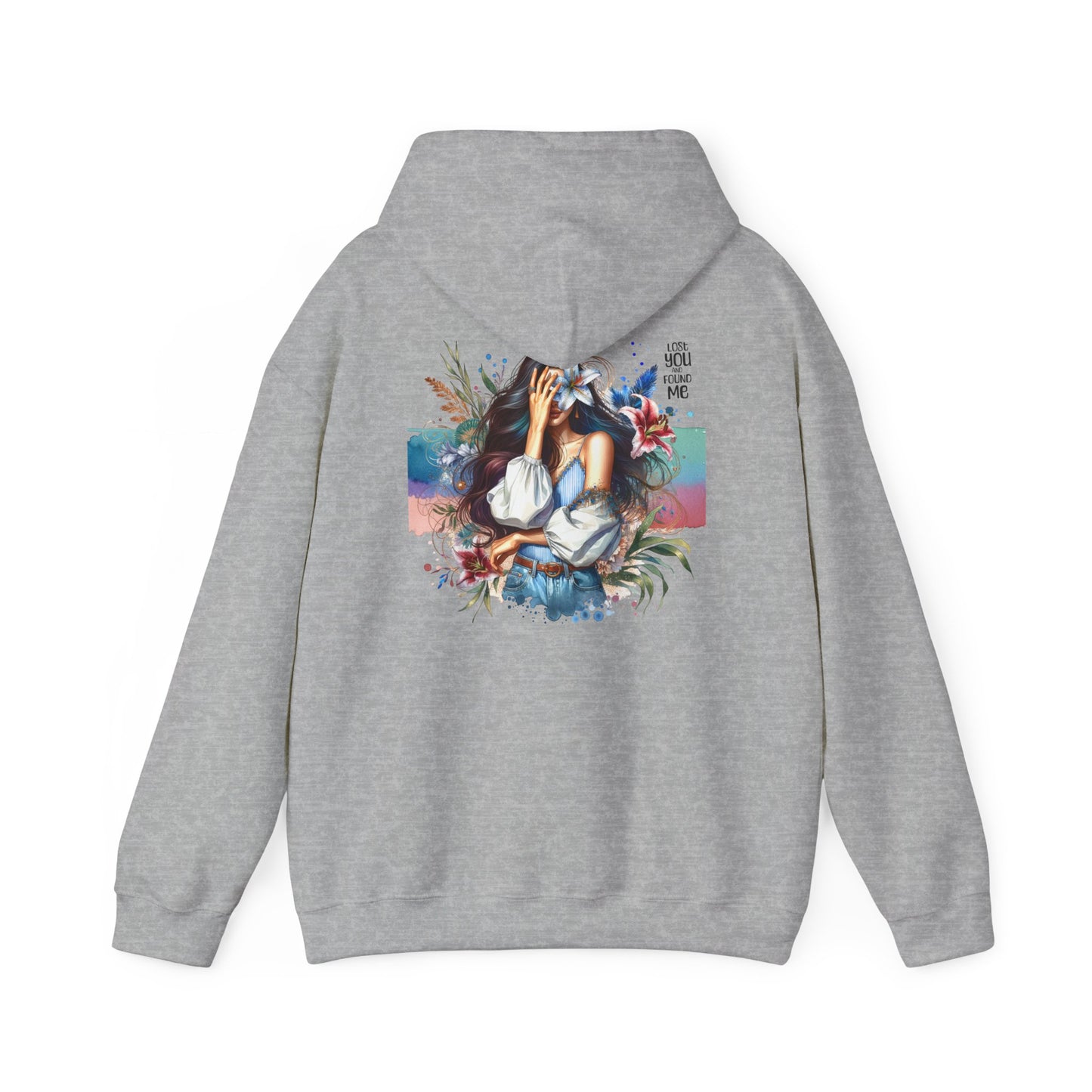 Breakup Hoodie - Unisex Hooded Sweatshirt Lost You and Found Me Design