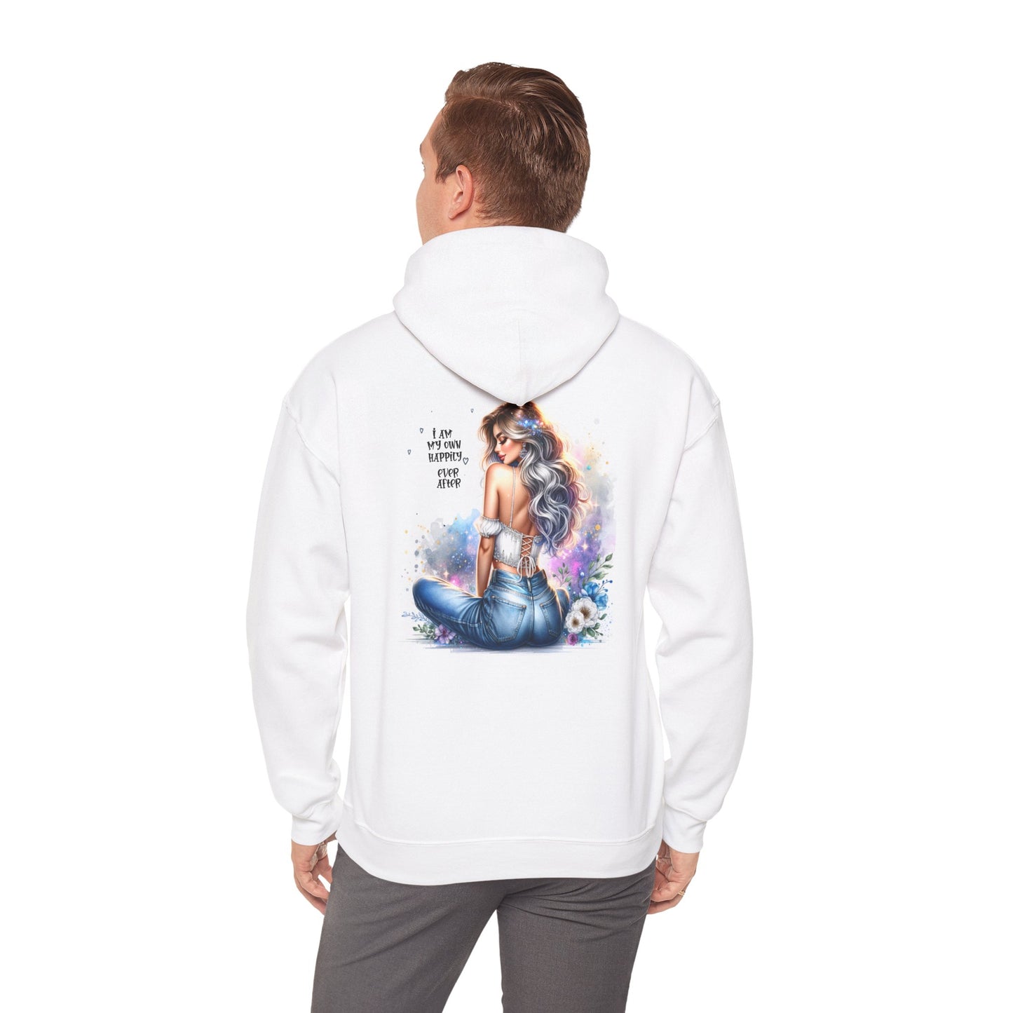 Cozy Inspirational Unisex Hoodie - 'I Am My Own Happily Ever After ' Graphic