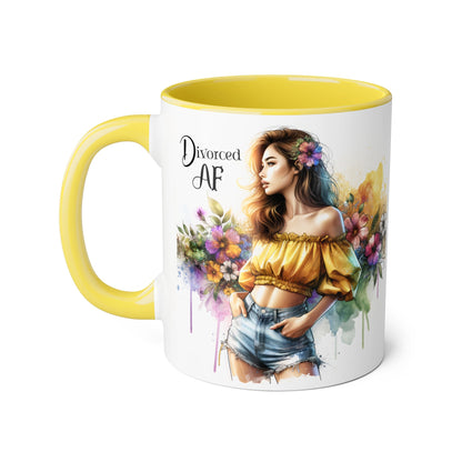 Empowering Divorced AF Accent Mug | Inspirational Coffee Cup for Fostering Positivity, Self-Care, Gifts for Newly Divorced, [...]