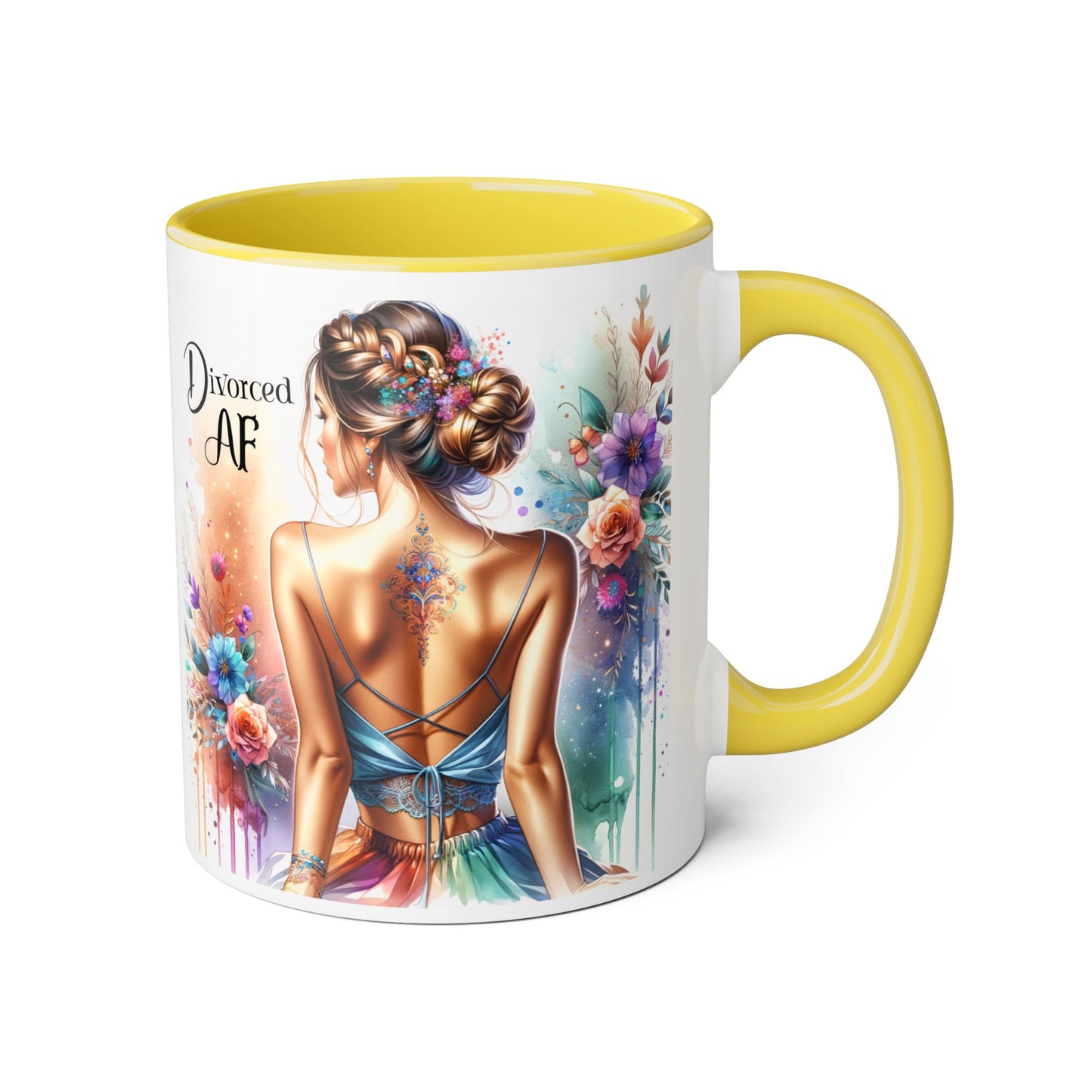 Divorced AF Accent Mug