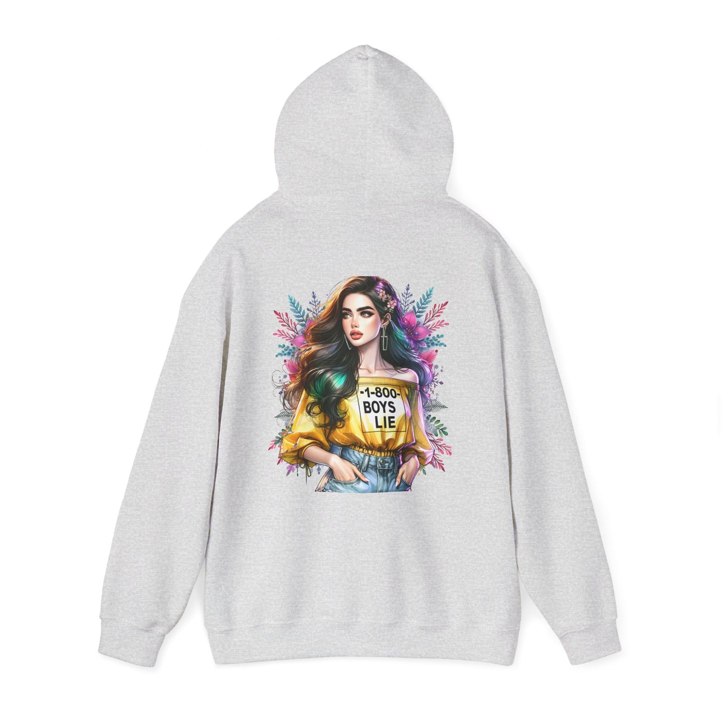 1-800-Boys-Lie Trendy Graphic Hoodie for Modern Style Lovers, Cozy Sweatshirt, Ideal Gift for Birthdays, Casual Wear, Fashion Statement
