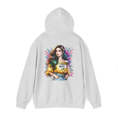1-800-Boys-Lie Trendy Graphic Hoodie for Modern Style Lovers, Cozy Sweatshirt, Ideal Gift for Birthdays, Casual Wear, Fashion Statement