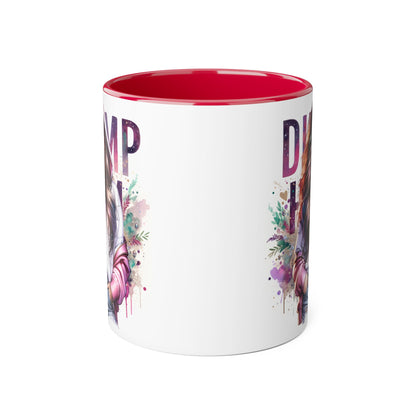 Colorful Dump Hair Mug | Trendy Coffee Cup, Unique Gift for Her, Inspirational Art, Fun Drinkware, Coffee Lovers