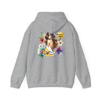 Thank U, Next Colorful Graphic Hooded Sweatshirt, Cozy Unisex Hoodie, Trendy Streetwear, Personalized Gift, Summer Vibes, Art-Inspired Fashion