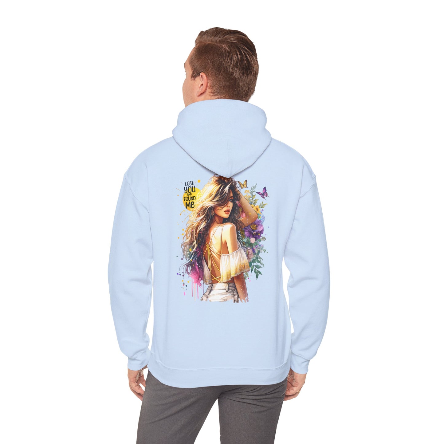 Breakup Hoodie - Unisex Hooded Sweatshirt Lost You and Found Me Design
