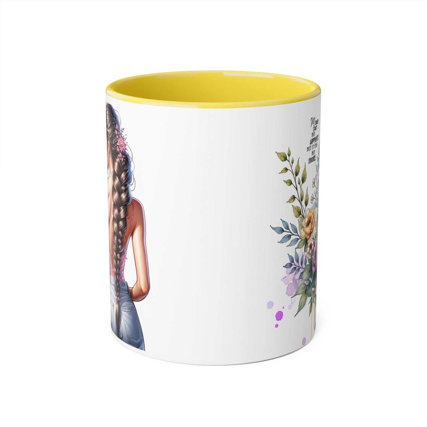 Mug Money Can't Buy Happiness But It Can Buy Divorce Humoristic 11oz Accent Mug