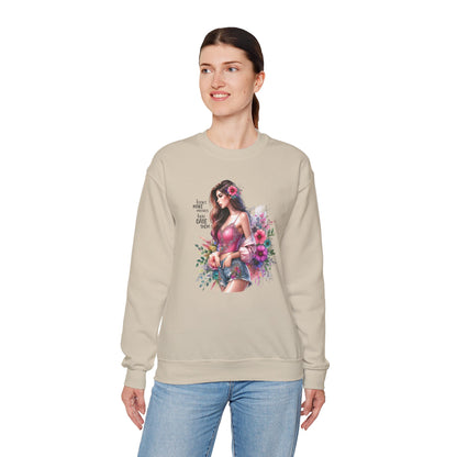 I Don`t  Make Mistakes, I Just Date Them Floral Fantasy Crewneck Sweatshirt, Boho Sweatshirt, Spring Fashion, Gift for Her, Cute Sweatshirt, Cozy Wear
