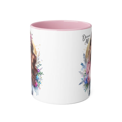 Empowered Diva Mug-Divorced AF, 11oz - Dreamy Floral Design, Perfect Gift for Divorced Friends, Birthday, Self-Care, Coffee Lovers