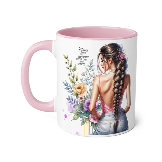 Mug Money Can't Buy Happiness But It Can Buy Divorce Humoristic 11oz Accent Mug
