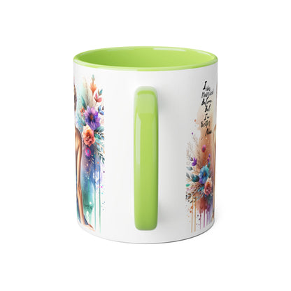 I Was Married Before But I'm Better Now Humoristic Elegant Floral Mug - Inspirational Gift for Her, Coffee Lover, Art Enthusiast, Self-Care Reminder, Unique Home Decor