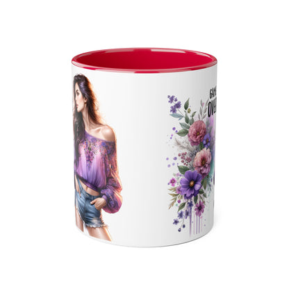 Floral Game Over Mug - Fun Coffee Cup, Gift for Game Lovers, Cute Floral Drinkware, Unique Mother's Day Gift, Tea Mug