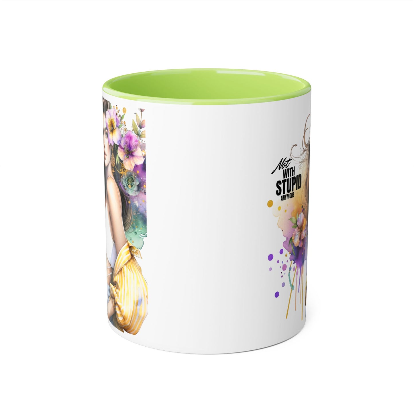Mug - Not With Stupid Anymore Humoristic 11oz Accent Mug