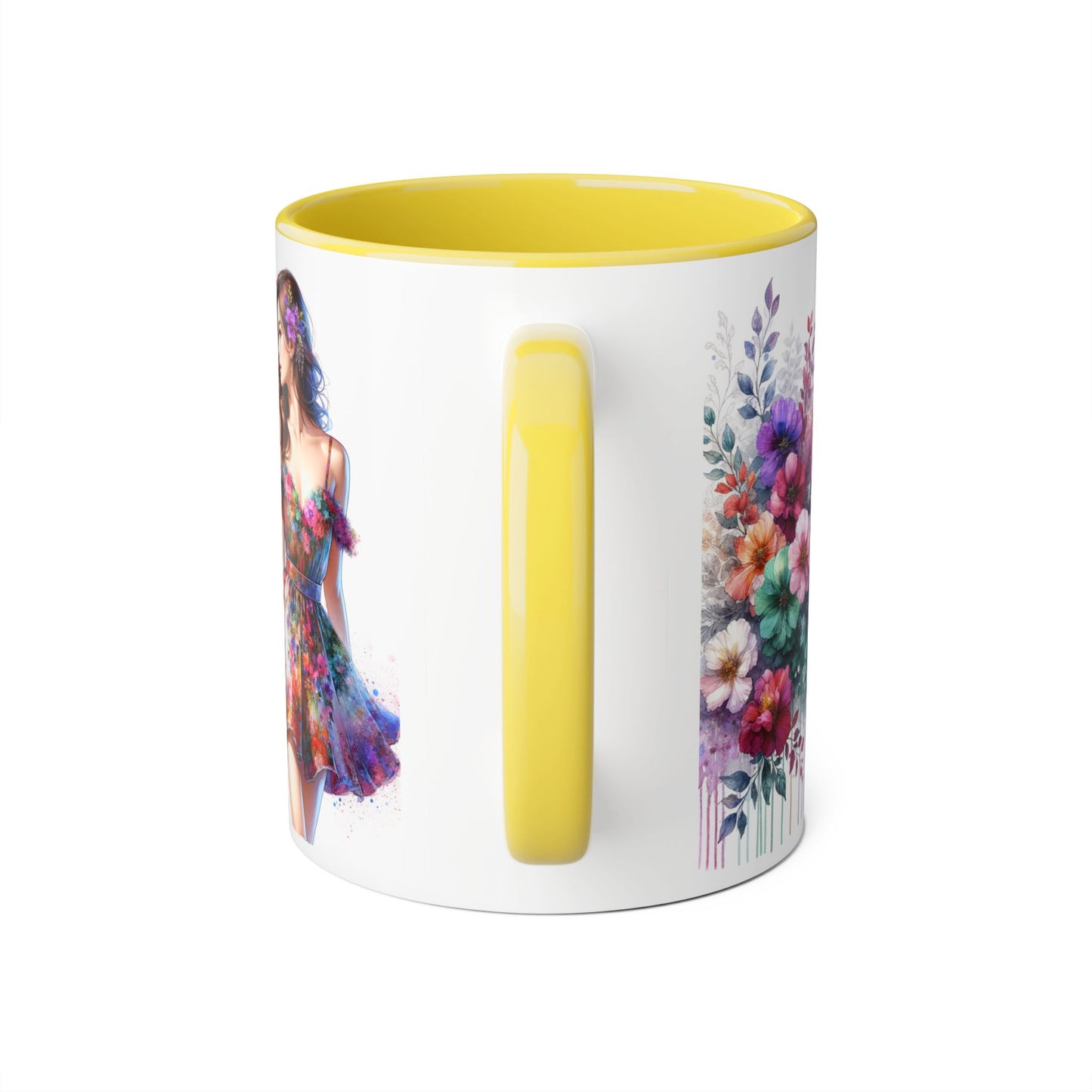 Yuck Fou Floral Accent Mug, 11oz Coffee Cup, Colorful Gift for Her, Art-Inspired Tea Mug, Unique Ceramic Drinkware, Birthday, Mother's Day, [...]