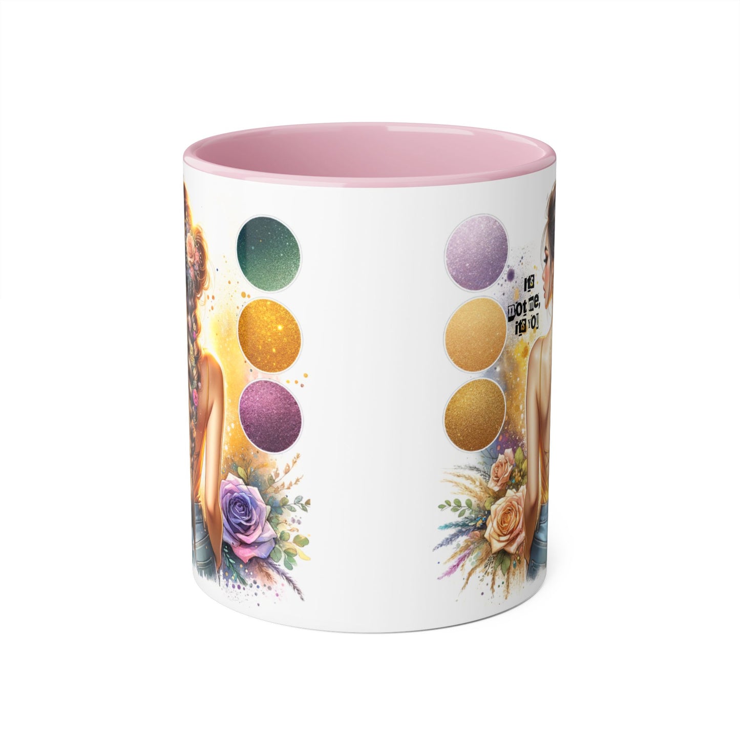 It's Not Me, It's You Humoristic Artistic Accent Mug for Creative Souls, Perfect Gift for Artists, Birthdays, Coffee Lovers, Home Decor