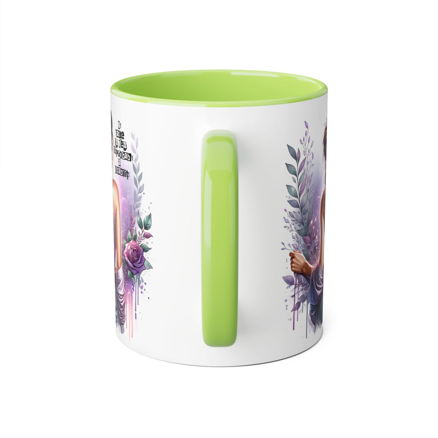 Funny Accent Mug - My Taste in Men is Probably a Disability Humor 11oz Cup