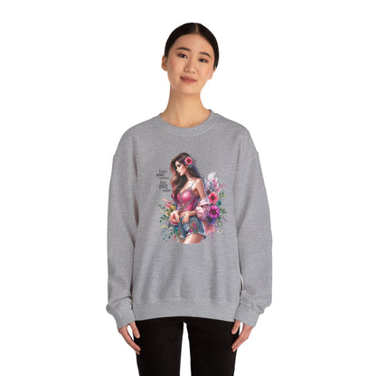 I Don`t  Make Mistakes, I Just Date Them Floral Fantasy Crewneck Sweatshirt, Boho Sweatshirt, Spring Fashion, Gift for Her, Cute Sweatshirt, Cozy Wear