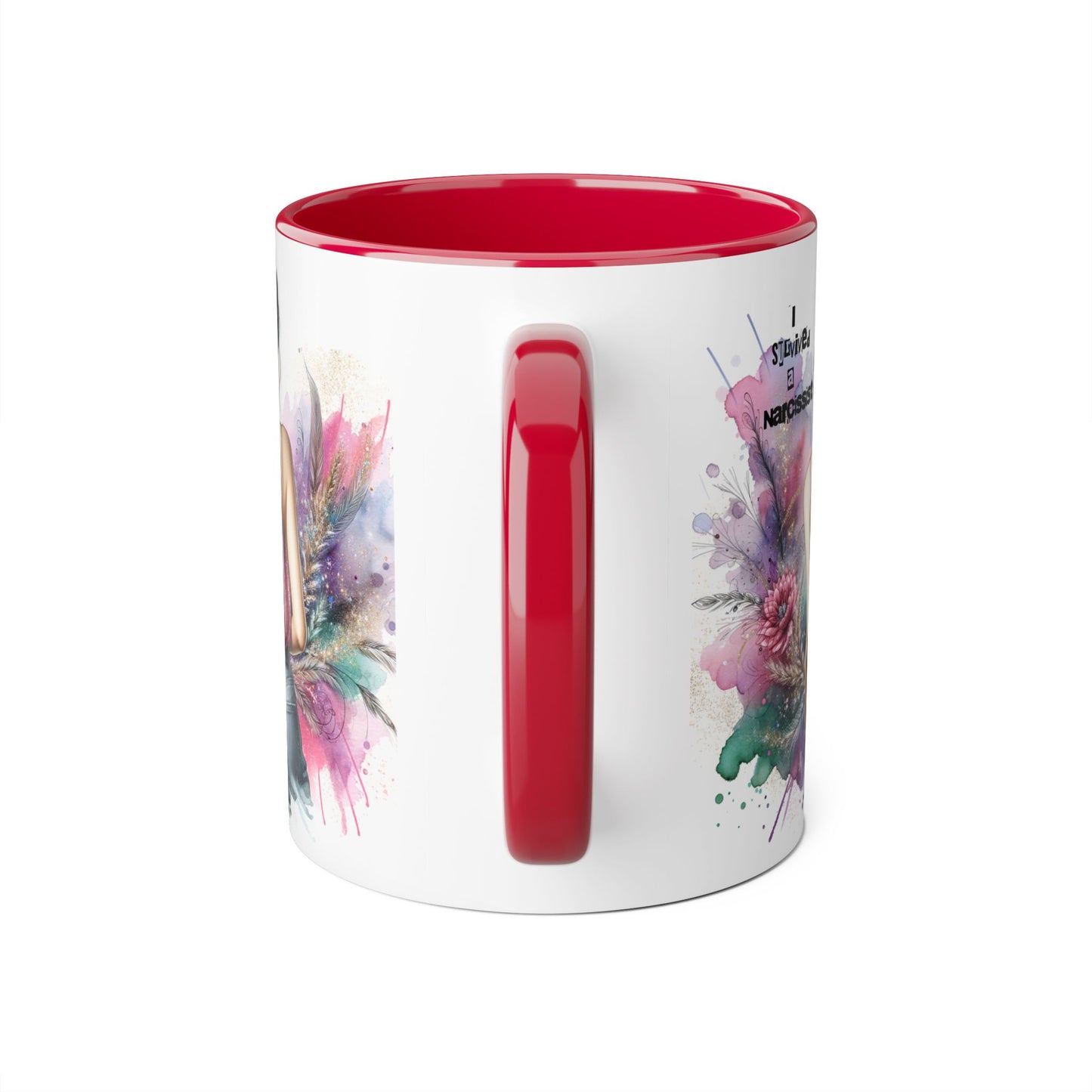 Artistic Narcissist Mug - 11oz Coffee Cup, Unique Gift, Inspirational Quote, Floral Design, Perfect for Friends & Family