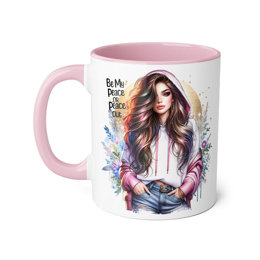 Mug - Be My Peace or Peace Out Accent Mug
