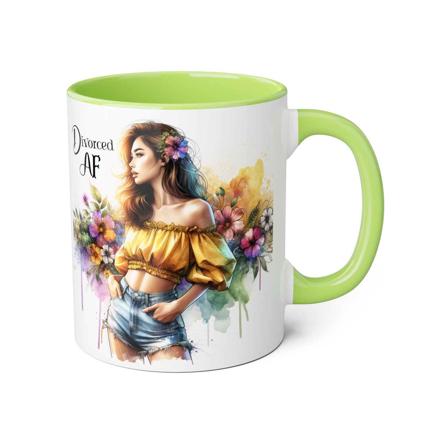 Empowering Divorced AF Accent Mug | Inspirational Coffee Cup for Fostering Positivity, Self-Care, Gifts for Newly Divorced, [...]