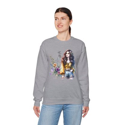I Don't Make Mistakes, I Just Date Them Floral Graphic Crewneck Sweatshirt, Cozy Casual Wear, Boho Sweatshirt, Gift for Her, Fall Fashion Must-Have