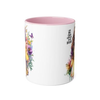 I Am My Own Happily Ever After Empowering Accent Mug: My Own Aesthetic Ever After, Unique Gift, Inspirational Coffee Cup, Artistic Drinkware, Home & Office Decor