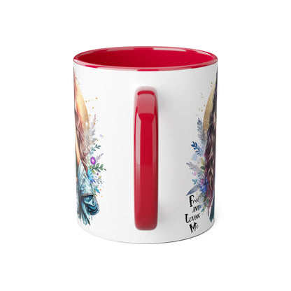 Artistic Accent Mug, Colorful Coffee Cup, Unique Gift for Her, Dreamy Floral Design, Ideal for Birthdays, Self-Care Moments