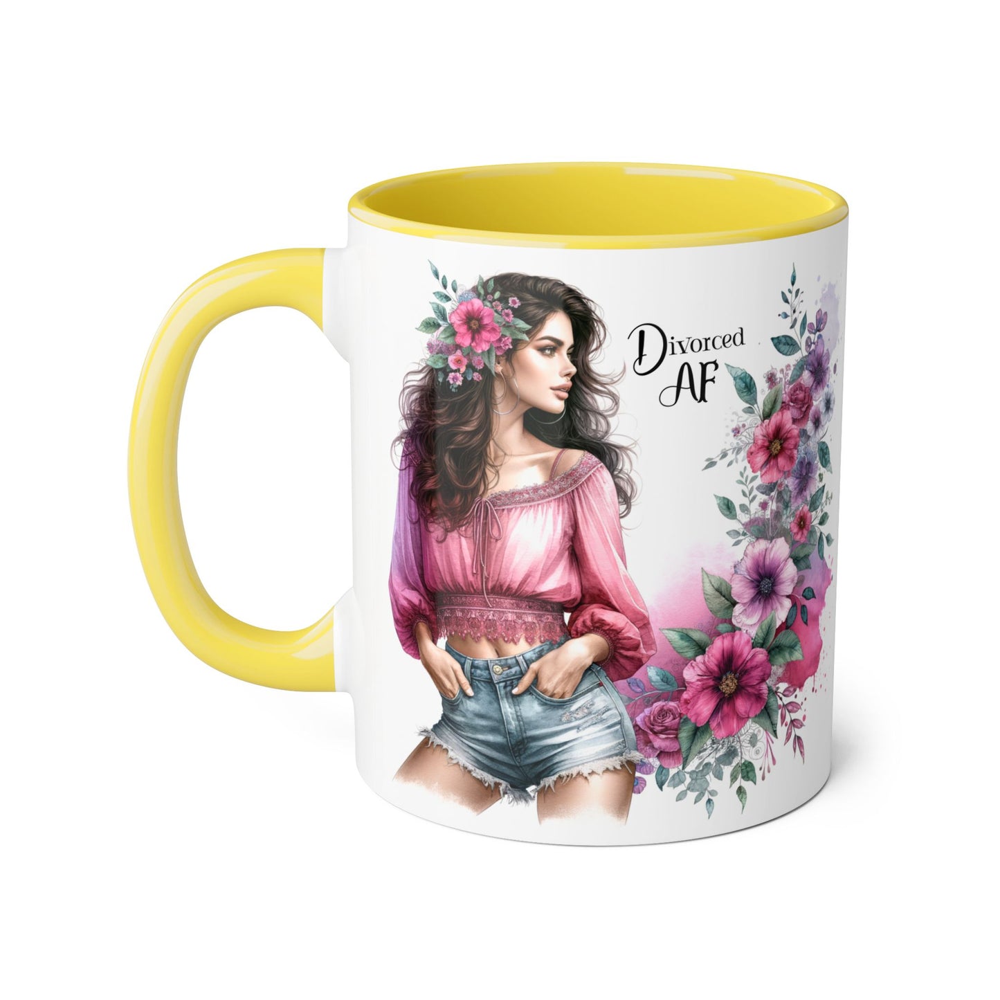 Stylish Floral Accent Mug, Perfect Gift for Divorced Friends, Motivational Coffee Cup, Unique Home Decor, Self-Love Reminder, Fun [...]