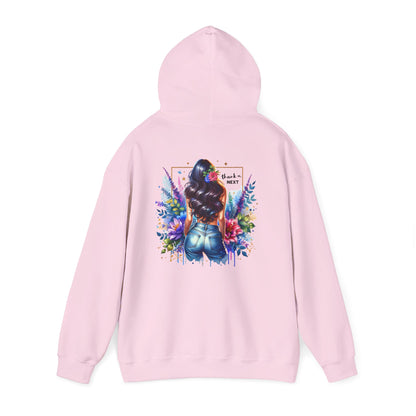Thank U, Next Colorful Artistic Hooded Sweatshirt for Creative Souls, Stylish Gift for Art Lovers, Cozy Casual Wear, Unique Sweatshirt, Vibrant Hoodie