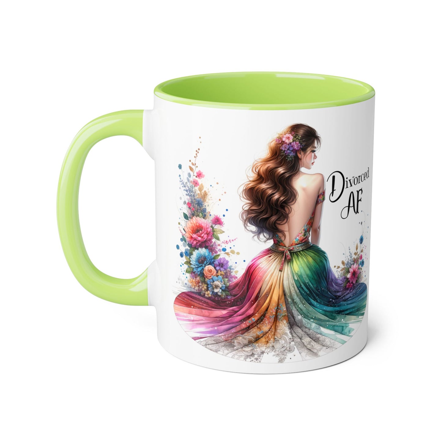 Divorce Celebration Mug, Colorful Accent Coffee Cup, Perfect Gift for Newly Divorced, Self-Care, Encouragement, Unique Coffee Lover Gift
