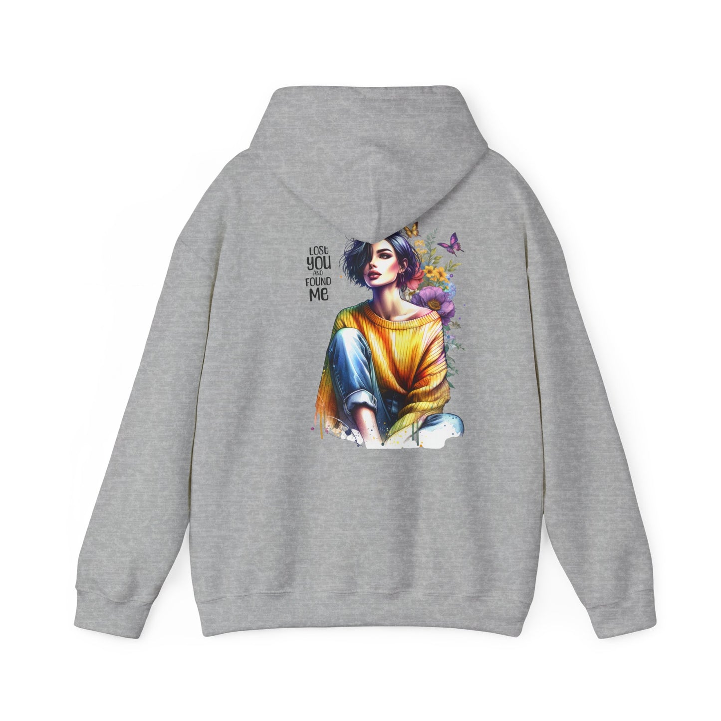 Breakup Hoodie - Unisex Hooded Sweatshirt Lost You and Found Me Design