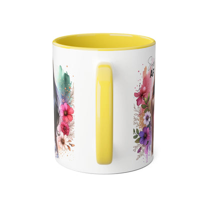 Single AF Stylish Accent Mug - Floral Artwork, Perfect Gift for Friends, Unique Home Decor, Birthday, Coffee Lover