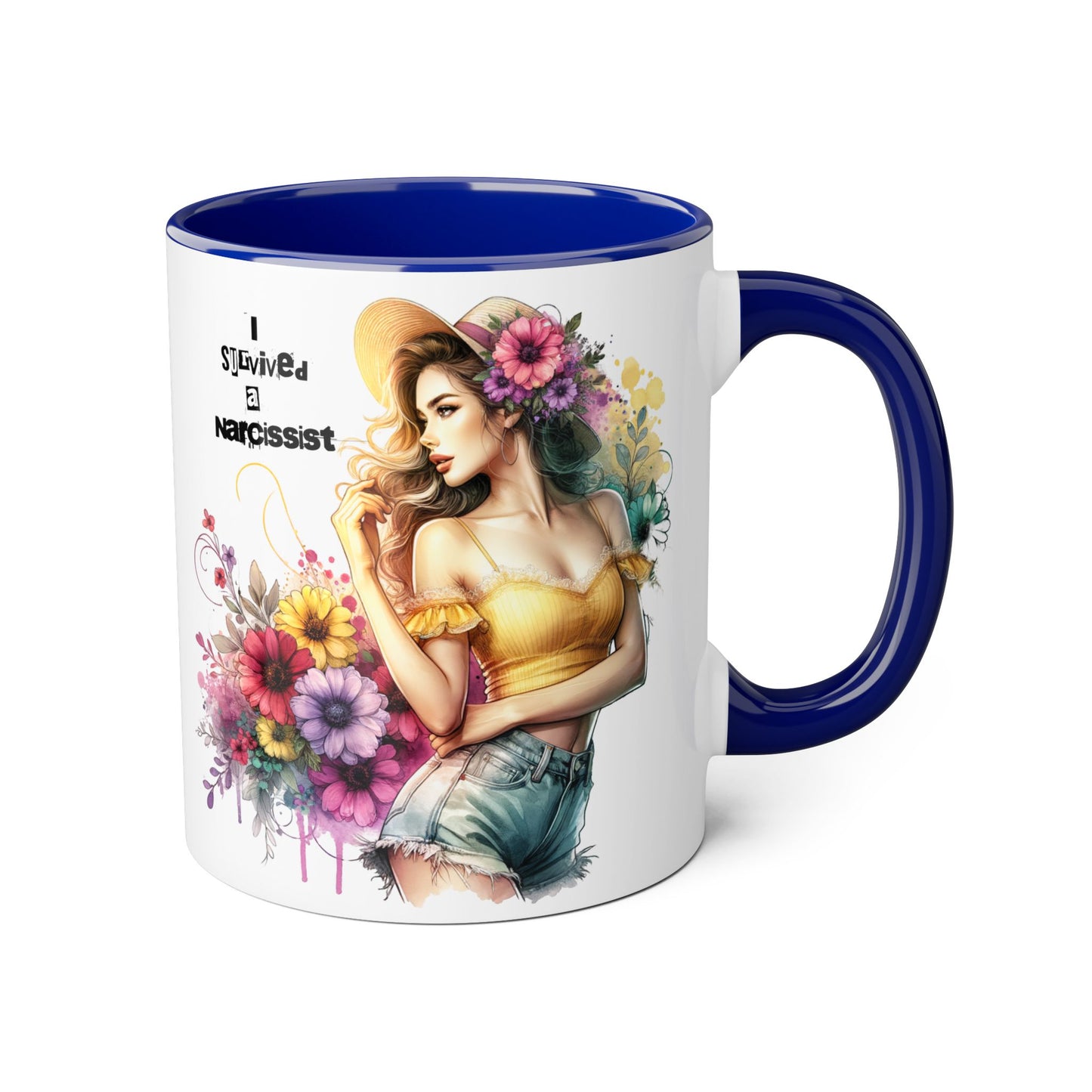 I Survived a Narcissist Floral Accent Mug, Coffee Cup Gift, Self-Care, Empowerment, Inspirational Tea Mug, Narcissist Survivor, Floral [...]