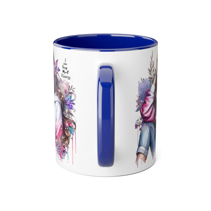 I Can Buy Myself Flowers Artistic Floral Accent Mug | I Keep My Hopes + Dreams, Coffee Cup for Gifts, Home Decor, Birthdays, Self-Care, Tea Lovers