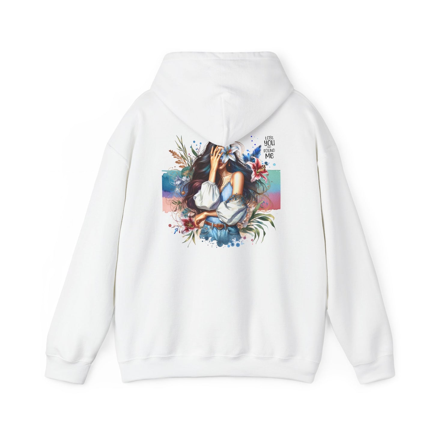 Breakup Hoodie - Unisex Hooded Sweatshirt Lost You and Found Me Design