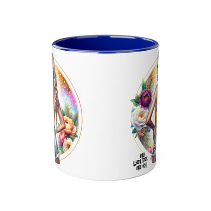 It's Not Me, It's You Humoristic Beautiful Floral Accent Mugs - Unique Coffee Cup for Art Lovers, Perfect Gift for Home Decor, Birthday, or Wedding