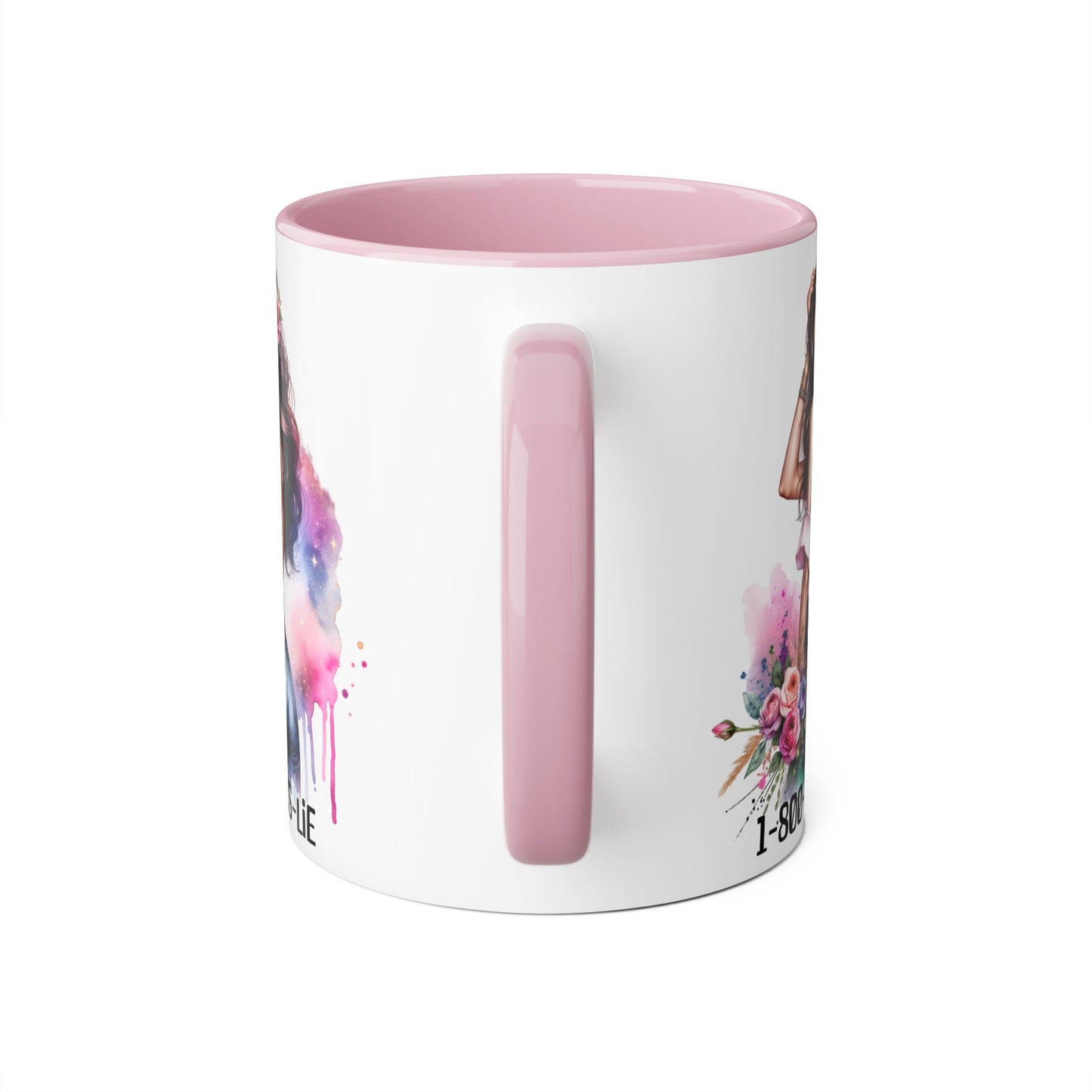 Stylish Accent Mugs, 11oz - Fun Gift for Friends, 1-800-BOYS-LIE, Coffee Lover Present, Unique Mug for Selfies