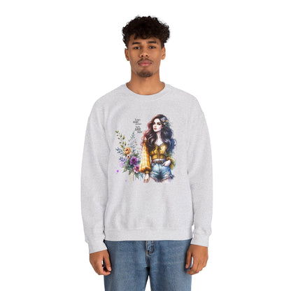 I Don't Make Mistakes, I Just Date Them Floral Graphic Crewneck Sweatshirt, Cozy Casual Wear, Boho Sweatshirt, Gift for Her, Fall Fashion Must-Have