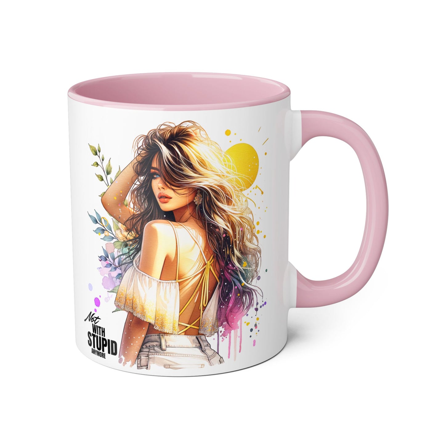 Mug - Not With Stupid Anymore Humoristic 11oz Accent Mug