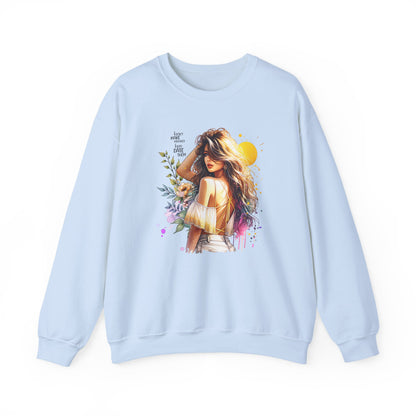 I Don`t  Make Mistakes, I Just Date Them Chic Floral Art Crewneck Sweatshirt, Cozy Gift for Her, Casual Wear, Fashionable Sweatshirt, Relaxed Style