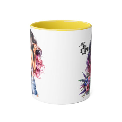 Mug - Not With Stupid Anymore Humoristic 11oz Accent Mug