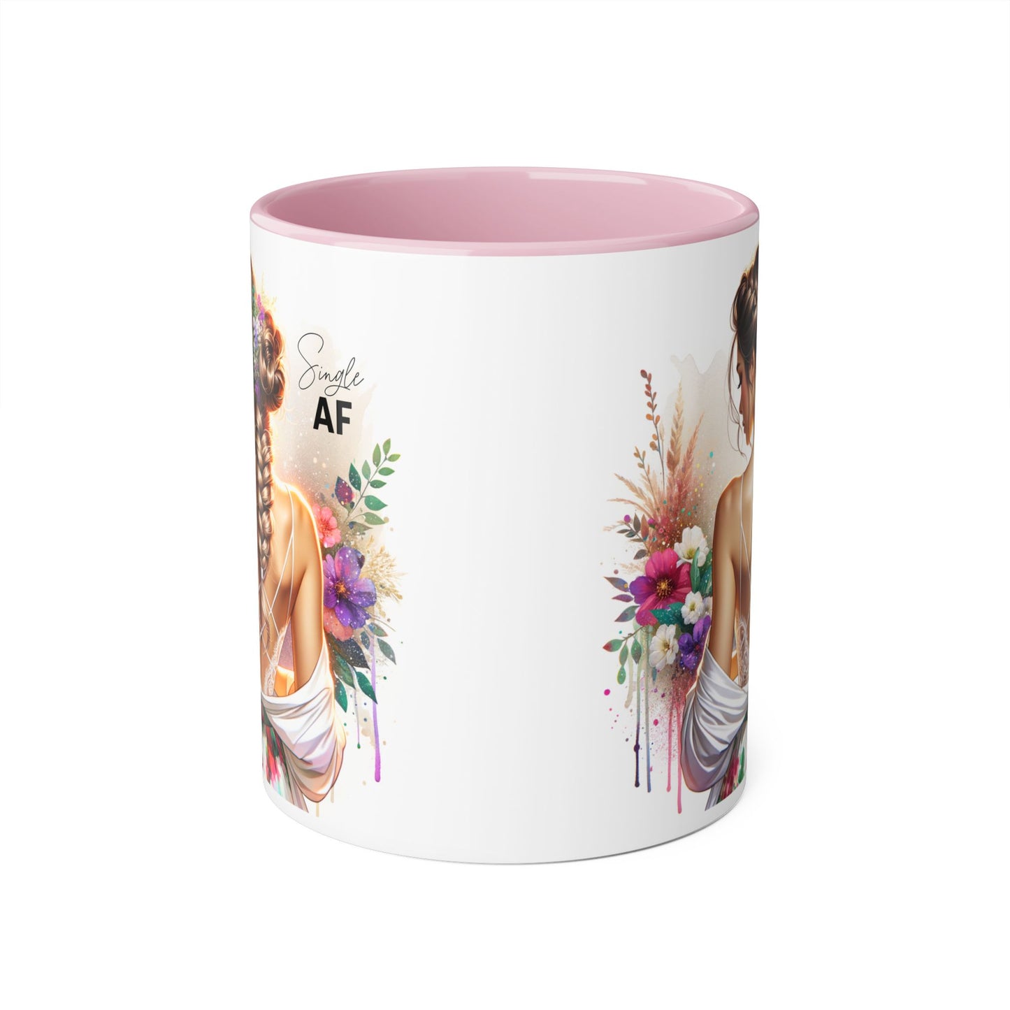 Stylish Accent Mugs - Unique Gift for Single Friends, Coffee Lovers, Home Decor, Self-Care Essentials, Birthday Presents, Art Lovers