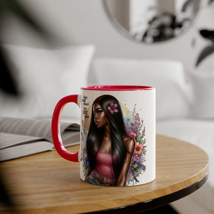 I Don't Make Mistakes, I Date Them Gorgeous Floral Accent Mugs | Perfect Gift for Coffee Lovers | Stylish Home Decor | Unique Birthday, Anniversary, or Just Because Gift