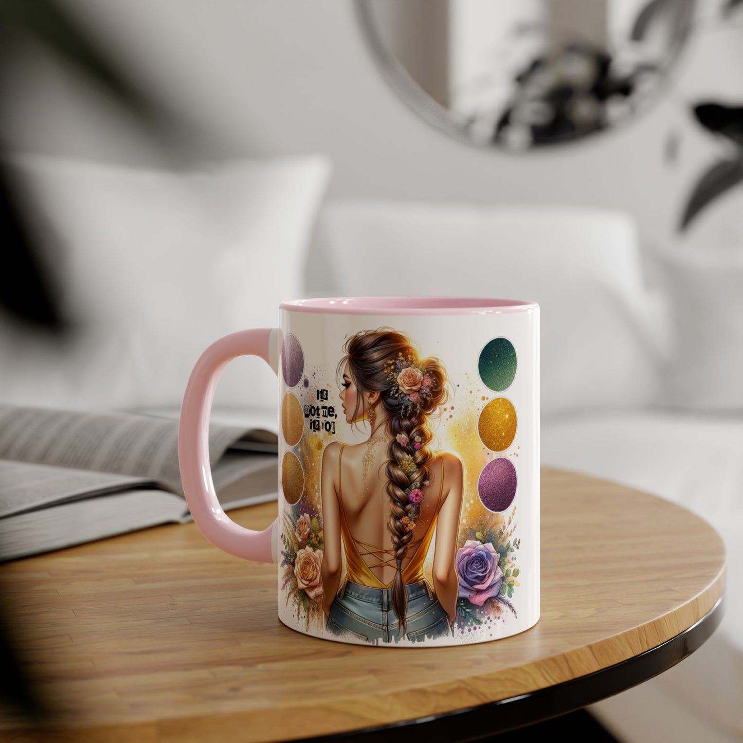It's Not Me, It's You Humoristic Artistic Accent Mug for Creative Souls, Perfect Gift for Artists, Birthdays, Coffee Lovers, Home Decor