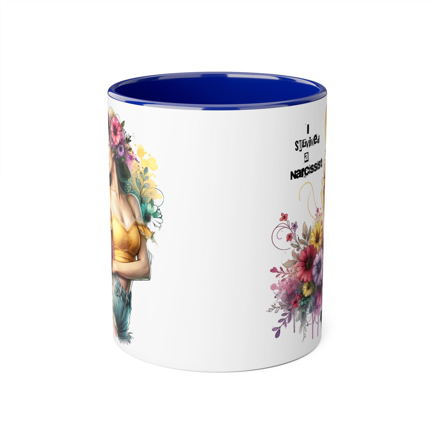 I Survived a Narcissist Floral Accent Mug, Coffee Cup Gift, Self-Care, Empowerment, Inspirational Tea Mug, Narcissist Survivor, Floral [...]