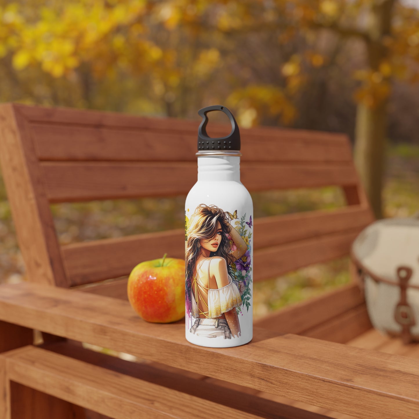 I Am My Own Happily Ever After Stylish Stainless Steel Water Bottle, Motivational Quote Bottle, Eco-Friendly Drinkware, Unique Gift for Her, Summer Hydration Essential