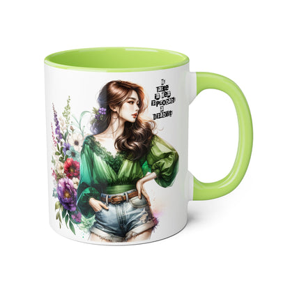 Funny Accent Mug - My Taste in Men is Probably a Disability Humor 11oz Cup