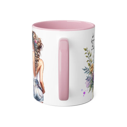 I Hold Grudges, I'll Heal in Hell  Humoristic Floral Back-View Accent Mug, Inspirational Coffee Cup, Perfect Gift for Friends, Mother's Day, Home Decor, Tea Lovers