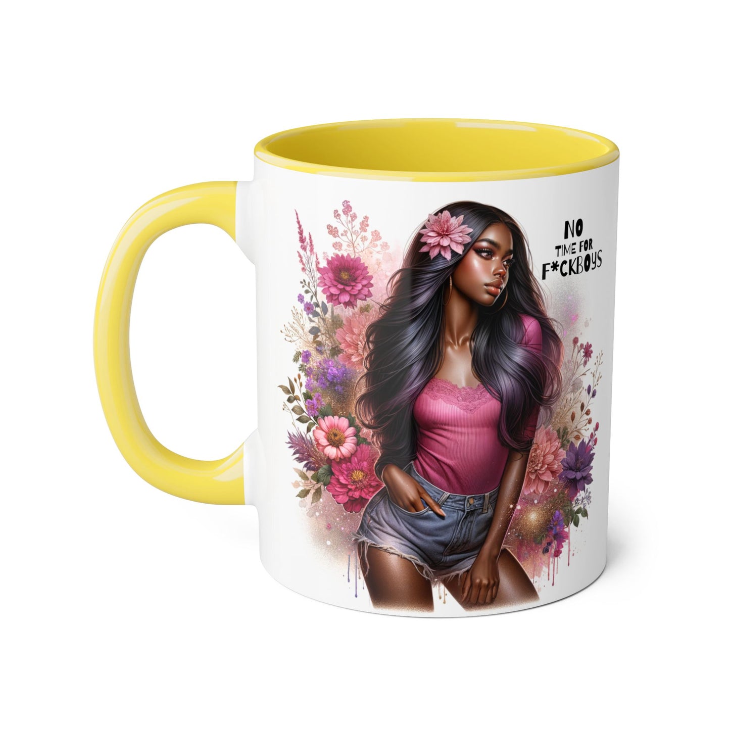 Funny Accent Mug - No Time For F*boys 11oz